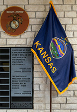 The Kansas flag.
