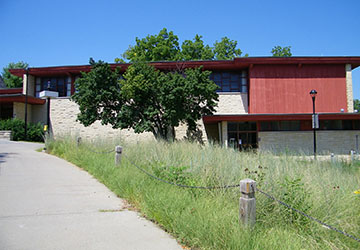 Exterior of All Faiths Chapel, K-State.