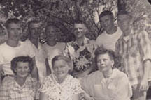 Carl, Albert, Bill, Edward, Ethel, Mom, Betty, Don and Bob, September, 1953.