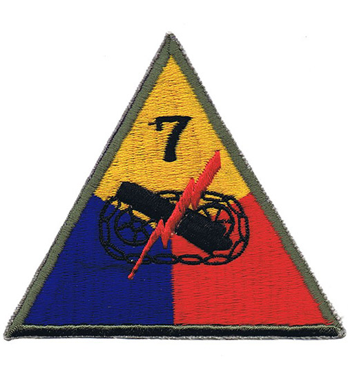 Insignia of the (Lucky) 7th Armored Division.