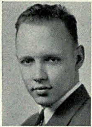 Leland Wertz 1940 Royal Purple yearbook photo.